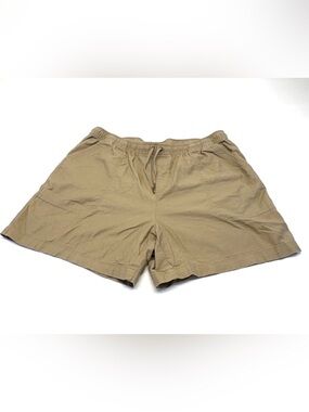 Tahari Khaki Drawstring Athletic Women's Shorts XL